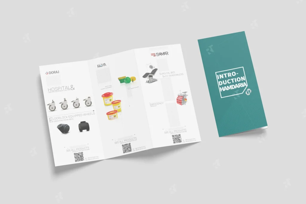 طراحی بروشور حمدآریا